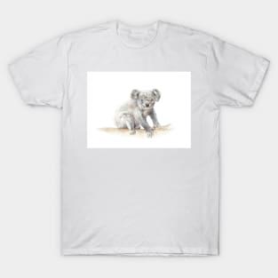 Watercolor Koala Australian Animal Art T-Shirt
